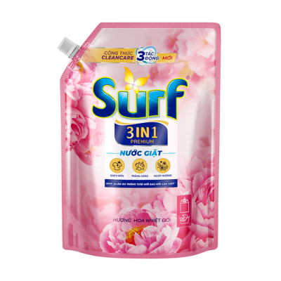 Surf 3 in 1 Premium Detergent Liquid 2.2kg x 4 Bags