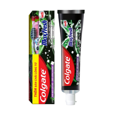 Colgate Maxfresh Charcoal 225g + Free Toothbrush x 36 Tubes