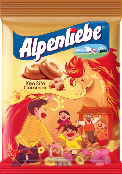 Alpenliebe Caramel Original 304.5g x 24 Bags