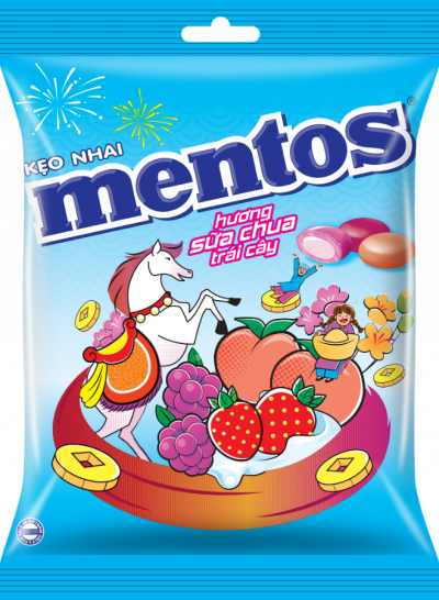 Mentos Fruit Yogurt Chewables 94.5g x 45 Bags