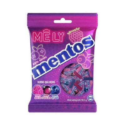 Mentos Chewing Candy Blackcurrant, Blueberry, Raspberry Flavor 94.5g