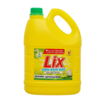 Lix Lemon Dishwashing Liquid 3.6kg x 4 Bottles
