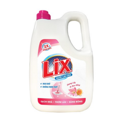 Lix Floor Cleaner with Lyly and Rose Scent 3.6l x 4 Bottles