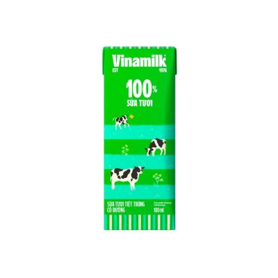Vinamilk Fresh Milk With Sugar 180m
