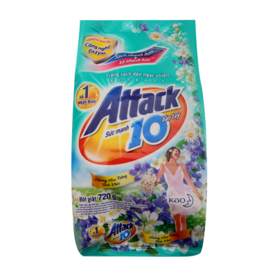 Attack Refreshing Fragrance Detergent Powder 720g x 18 Bags