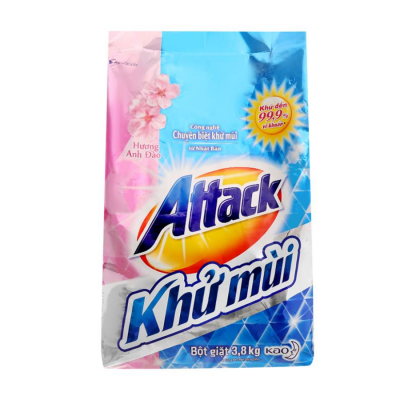 Attack Cherry Blossom Fragrance Detergent Powder 3.8kg x 3 Bags