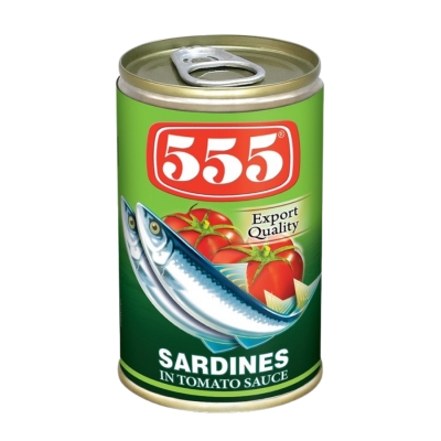 555 Sardines In Tomatoes Sauce 155g x 100 Cans