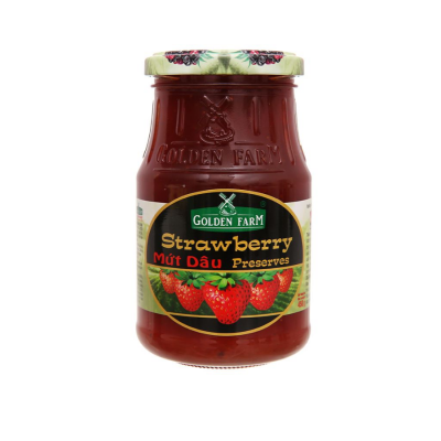 Golden Farm Strawberry Jam 450G X 12 Jars