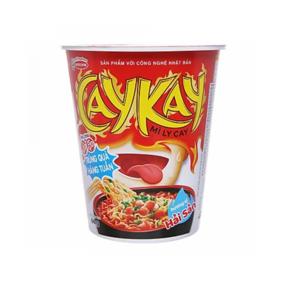 Acecook Caycay Seafood Instant Noodle 66g x 24 Cups (Halal)