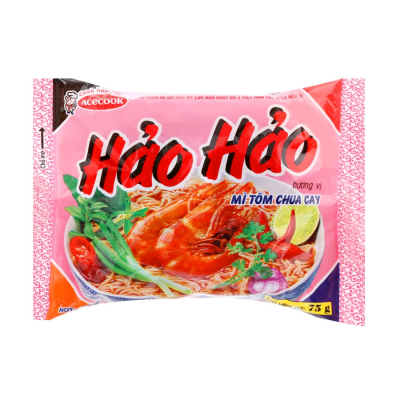 Ace Hao Hao Hot Sour Shrimp 75g x 30 Bags (Halal)