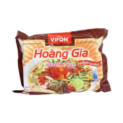 Vifon Hoang Gia instant Crab Rice Pancake 120g x 18 Bags (Halal)