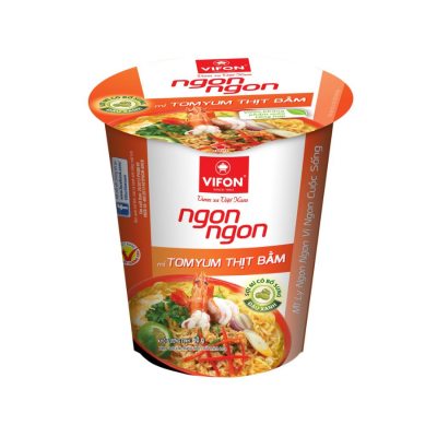 Vifon Ngon Ngon Tom Yum 60g x 24 Cups (Halal)