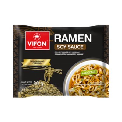 Vifon Ramen Soy Sauce Flavour Instant Noodle Soup 80g x 20 Bags