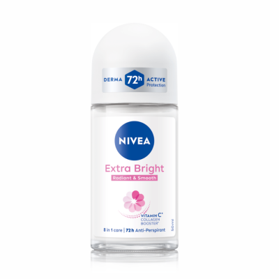 Nivea Extra Bright Radiant & Smooth Deodorant Roll On Women 50ml x 24 pcs