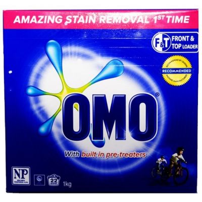Omo Active Clean Detergent Washing Powder Front & Top Loader 1kg