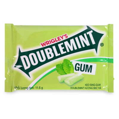 Wrigley's Doublemint Gum Peppermint 11.6g x 12 Blisters x 50 Boxes