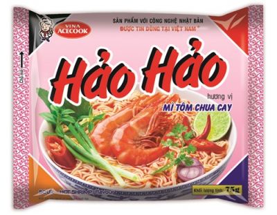 Ace Hao Hao Hot & Sour Shrimp Instant Noodle 75g