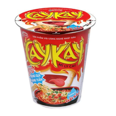 Acecook Caycay Seafood Instant Noodle 66g x 24 Cups (Halal)