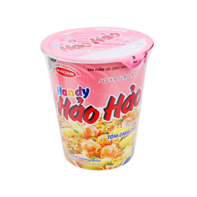 Acecook Hao Hao Handy Spicy Sour Shrimp Instant Noodle 67g x 24 Cup (Halal)