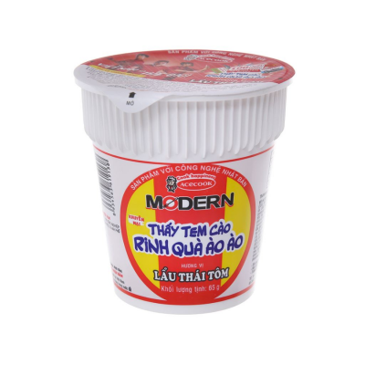Acecook Modern Thailand Shrimp Hot Pot Instant Noodle 65g x 24 Cups (Halal)