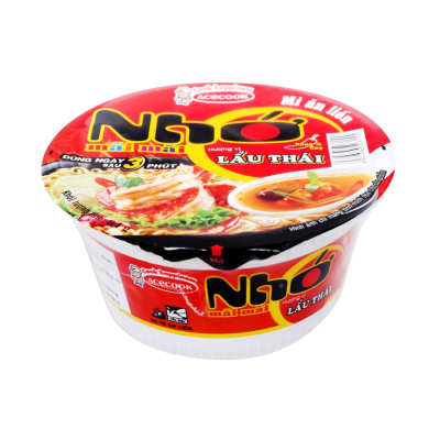 Acecook Nho Thai Hotpot Intsant Noodle 84g x 12 Bowls