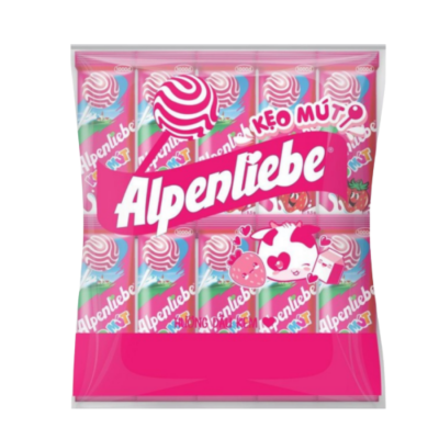 Alpenliebe Lollipop Strawberry 390g (10g x 39 Sticks) x 20 Bags