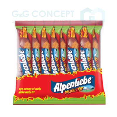Alpenliebe Salted Dry Apricot Flavor with Chili Salt 417.6g x 24 Bags