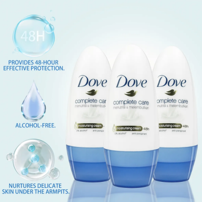 Dove Deodorant Roll on Complete Care 40ml x 24 tubes