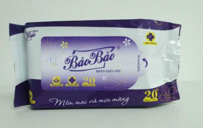 Bao Bao Soft Wet Wipe 20 Sheets bag