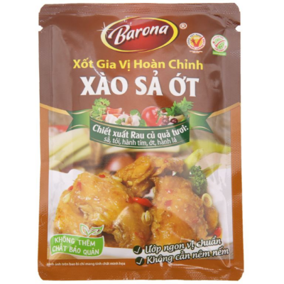 Barona Spice sauce-Sautéed lemongrass chili 80g x 80 Bags