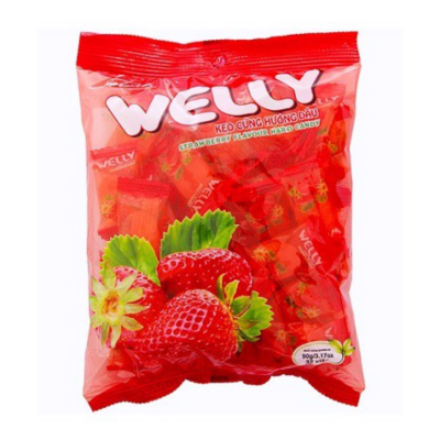 Bibica Welly Strawberry Candy 70g x 100 Bags