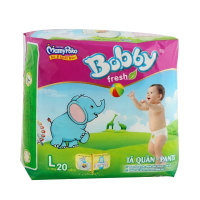 Diapers Bobby Fresh Pants (L - 20 pcs/bag)