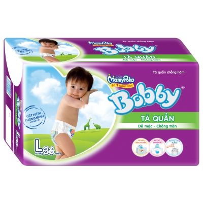 Diapers Bobby Fresh Pants (L - 36 pcs/bag)