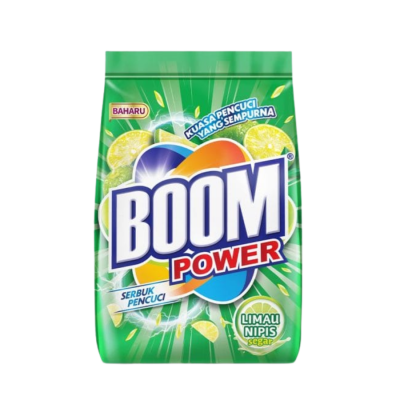 Boom Detergent Powder 305gr Lime 305gr x 12 bags