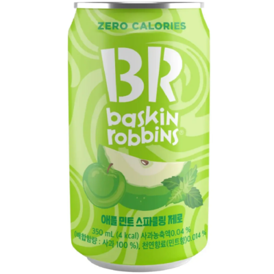 BR Apple Mint Sparkling Zero 350ml x 24 pcs