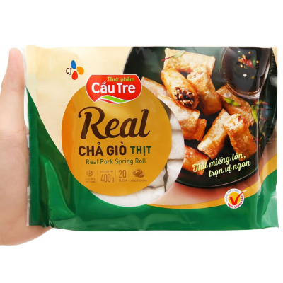 Cau Tre REAL Spring Roll with Meat 400g x 20 Bags