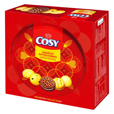 Cosy Assorted Cream Sandwich Cookies 378g(63g x 2 Bags + 84g x 3 Bags) x 8 Boxes