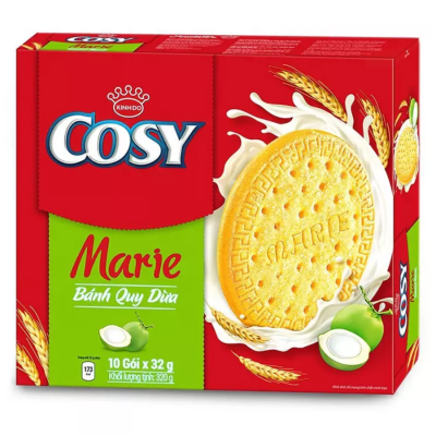 Cosy Biscuits Marie Taste Coconut 320g(32gx10Bags) x 10 Boxes