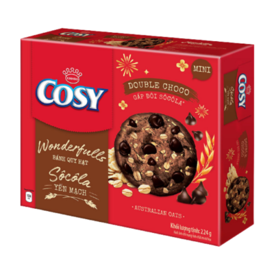 Cosy Double Chocolate & Oats Cookies 224g x 10 Boxes