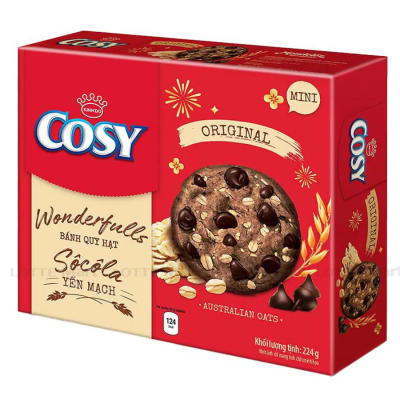 Cosy Double Chocolate & Oats Cookies 224g x 10 Boxes