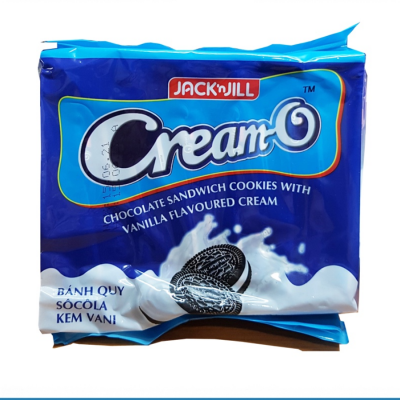 Cream-O Chocolate Sandwich Cookies Vanilla Cream 156g x 24 Bags