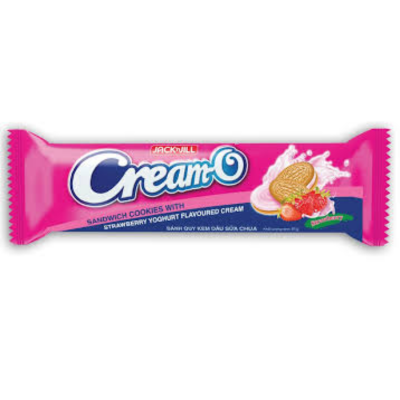 Cream-O Sandwich Cookies Strawberry Cream 85g x 24 Bags