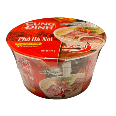 Cung Dinh "PHO" Beef Rice Noodle 76g x 12 Bowls