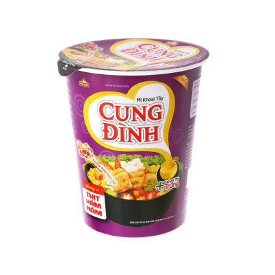 Cung Dinh Stewed Pork With Mushroom Instant Noodle 65g x 24 cups
