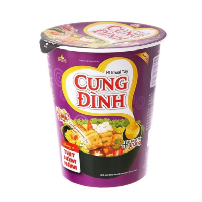 Cung Dinh Stewed Pork With Mushroom Instant Noodle 65g x 24 cups