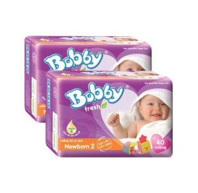 Diapers Bobby Fresh Newborn 2 (40 pcs/bag)