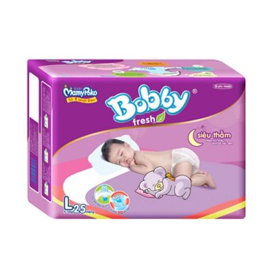 Diapers Bobby Fresh Absorbent (L - 25 pcs/bag)
