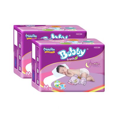 Diapers Bobby Fresh Absorbent (M - 50 pcs/bag)