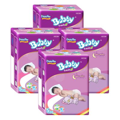 Diapers Bobby Fresh Absorbent (S - 32 pcs/bag)