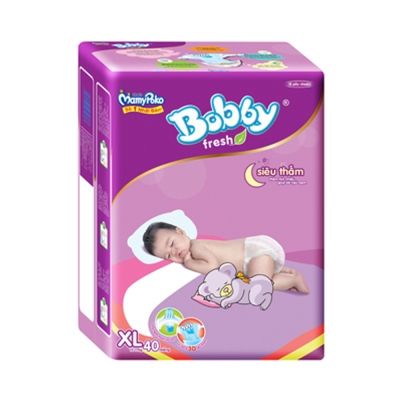 Diapers Bobby Fresh Absorbent (XL - 40 pcs/bag)